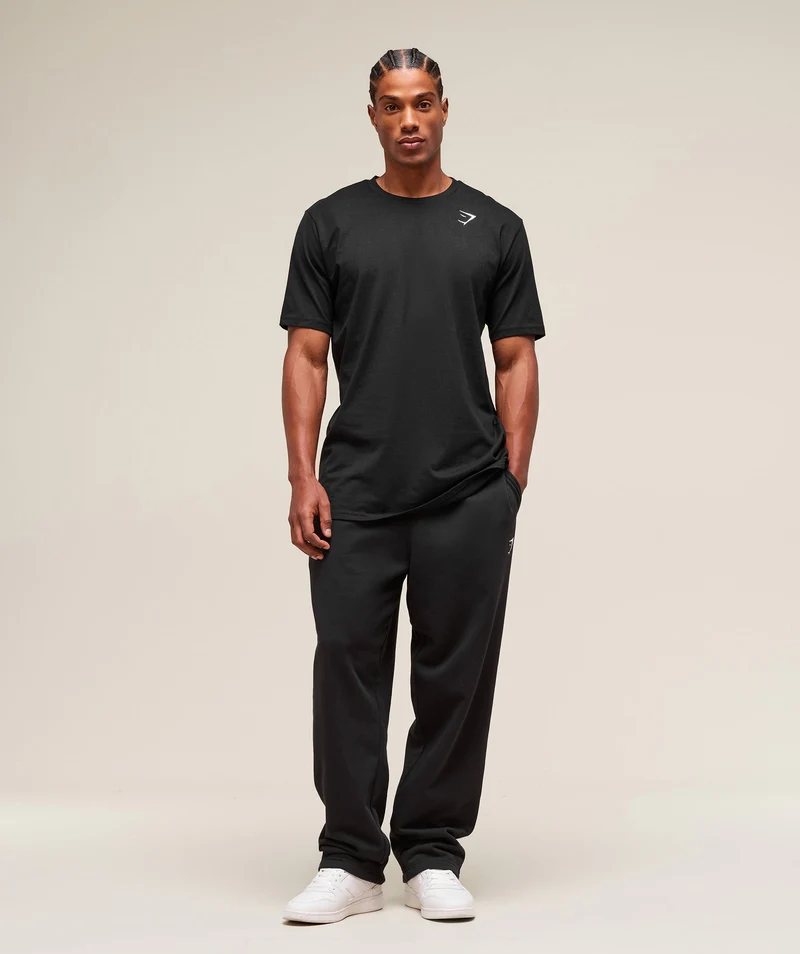 Gymshark Crest T-Shirt (Tall) - Black