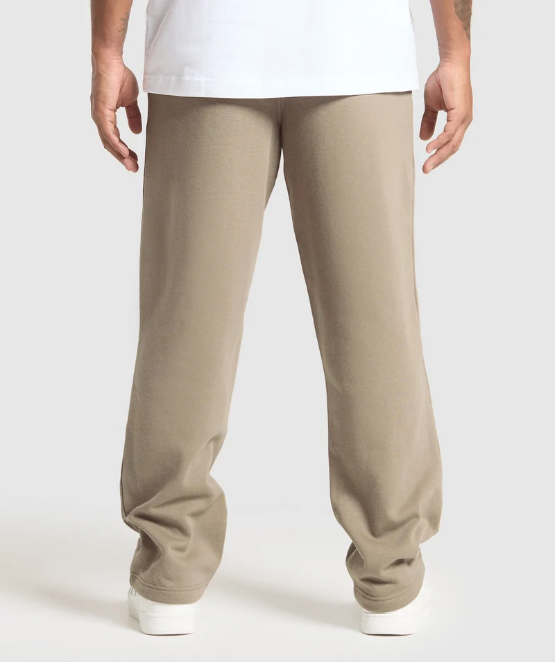 Gymshark Crest Straight Leg Joggers - Lifestyle Brown