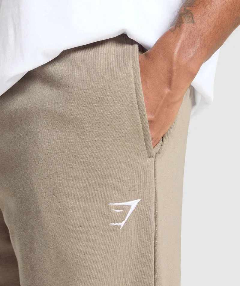 Gymshark Crest Straight Leg Joggers - Lifestyle Brown