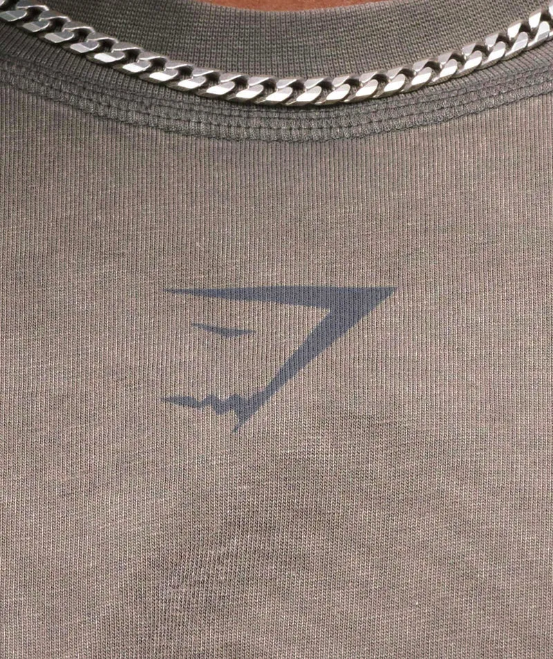 Gymshark Heritage Washed T-Shirt - Strength Green/Acid Wash Small Ball