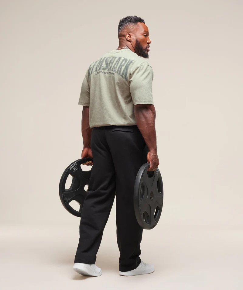 Gymshark Heritage Washed T-Shirt - Stone Grey/Acid Wash Small Ball