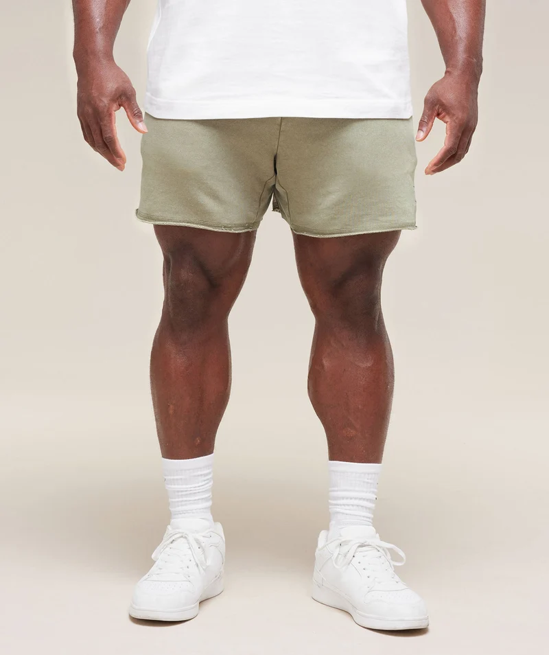 Gymshark Heritage 5" Shorts - Stone Grey