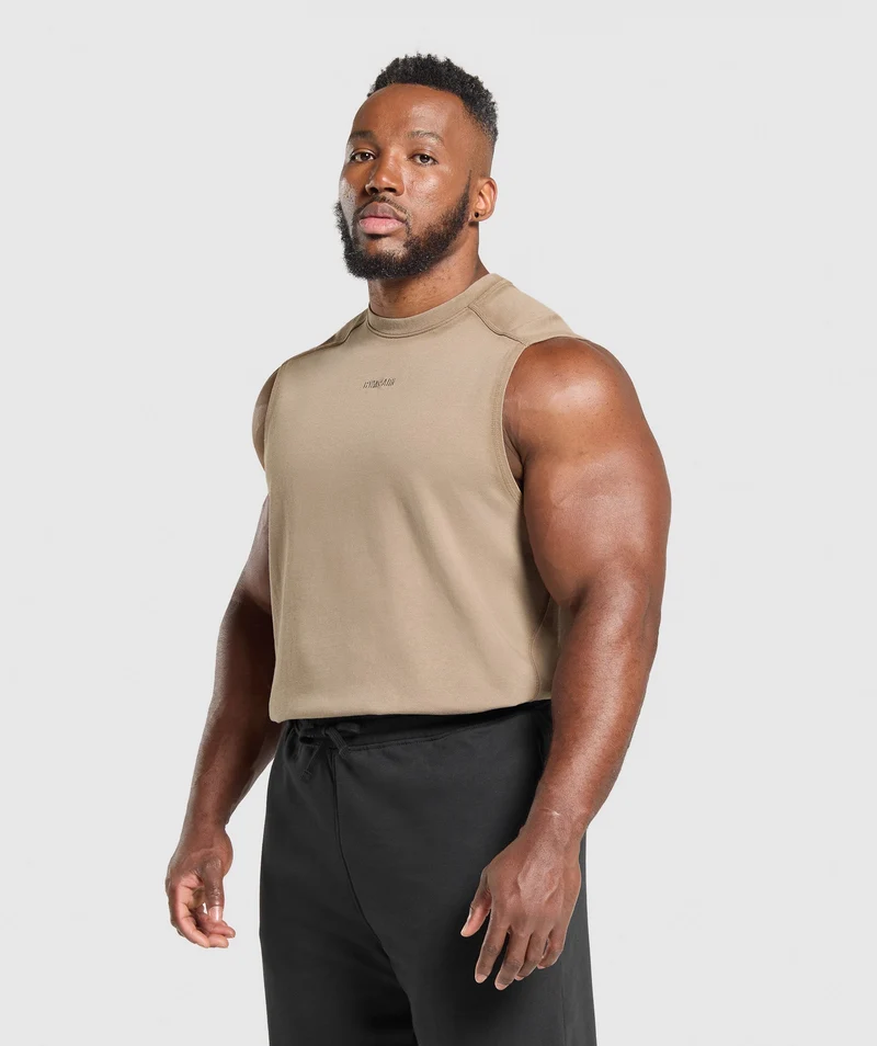 Gymshark Heavyweight Tank - Lifestyle Brown