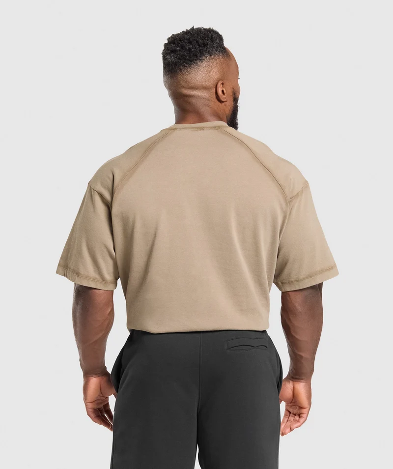 Gymshark Heavyweight T-Shirt - Lifestyle Brown