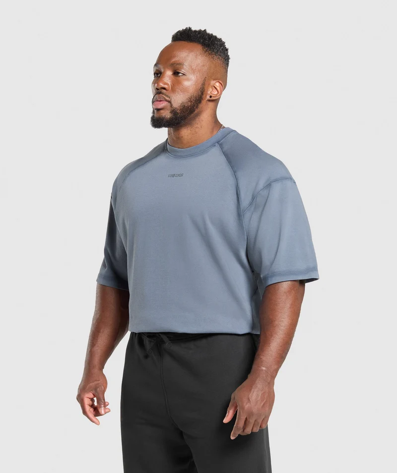 Gymshark Heavyweight T-Shirt - Iron Blue