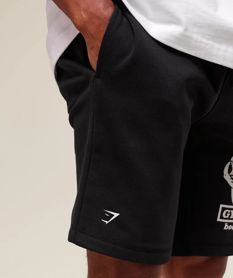 Gymshark Double Bicep 9" Shorts - Black