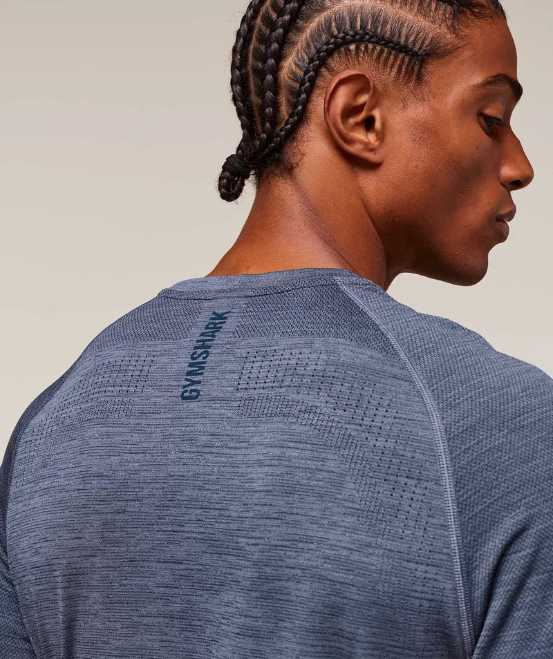 Gymshark Versatile Seamless T-Shirt - Iron Blue/Navy