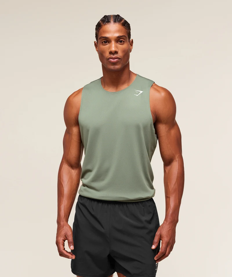 Gymshark Everyday Performance Tank 2 Pack - Unit Green/Black