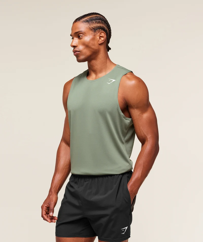 Gymshark Everyday Performance Tank 2 Pack - Unit Green/Black