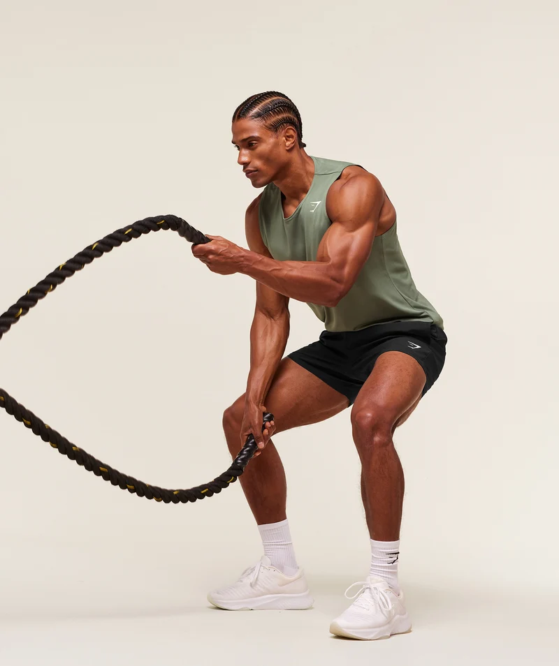 Gymshark Everyday Performance Tank 2 Pack - Unit Green/Black