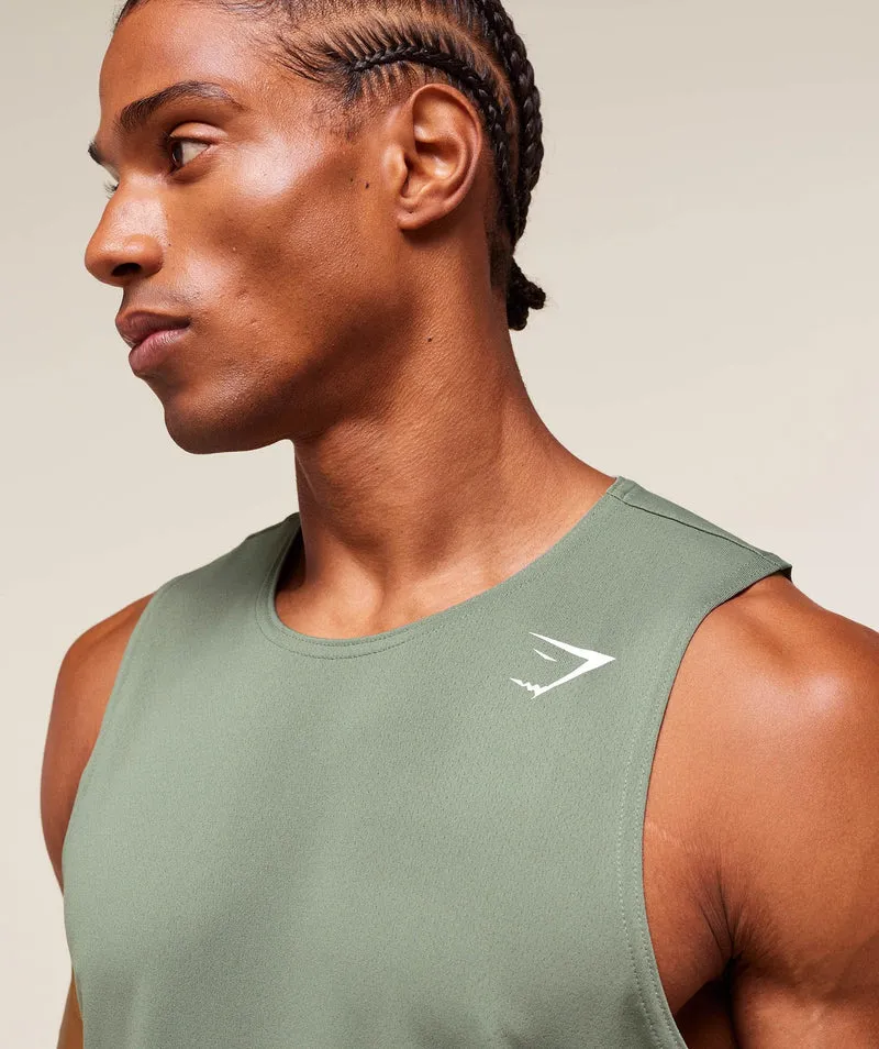 Gymshark Everyday Performance Tank 2 Pack - Unit Green/Black