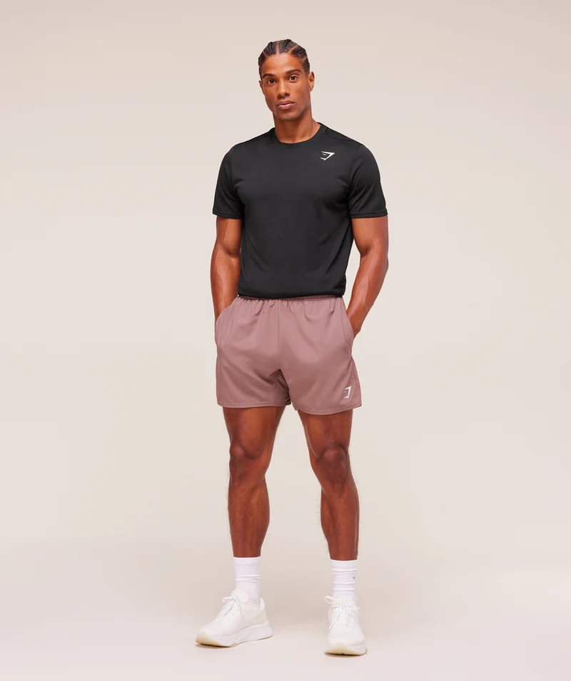 Gymshark Arrival 5" Shorts - Chestnut Pink