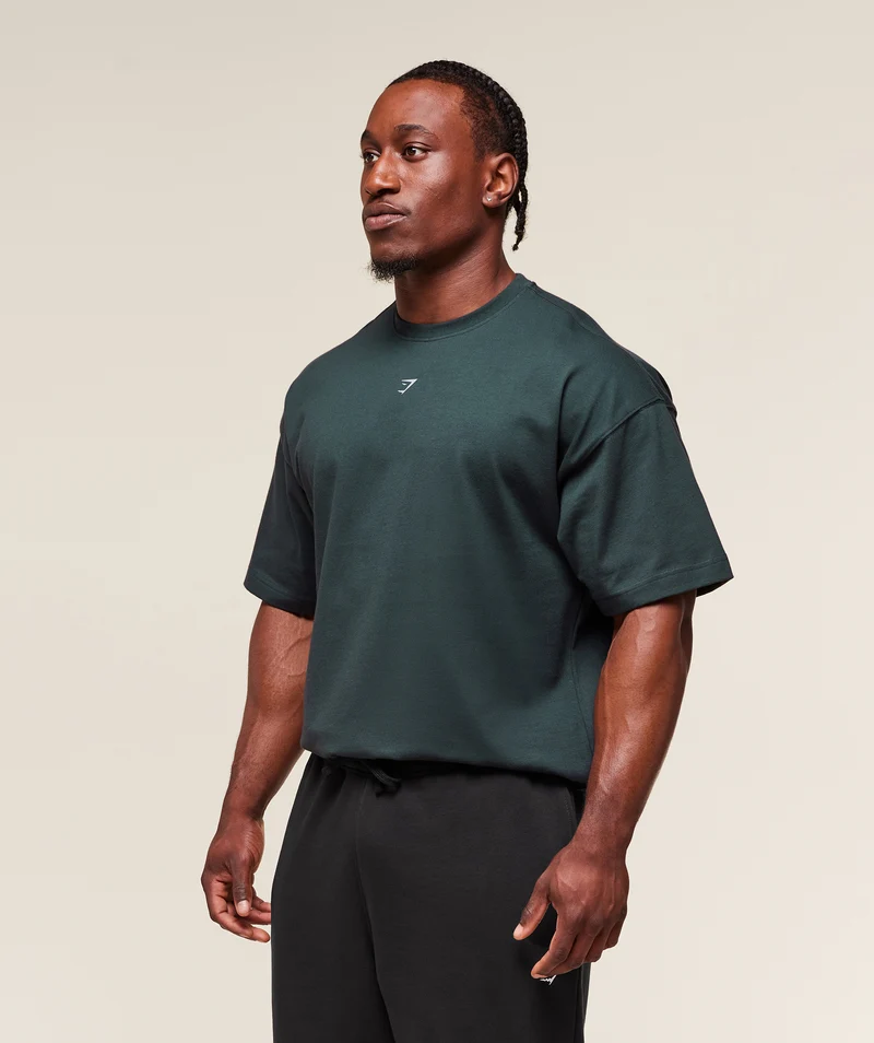 Gymshark Forged By Iron T-Shirt - Darkest Teal