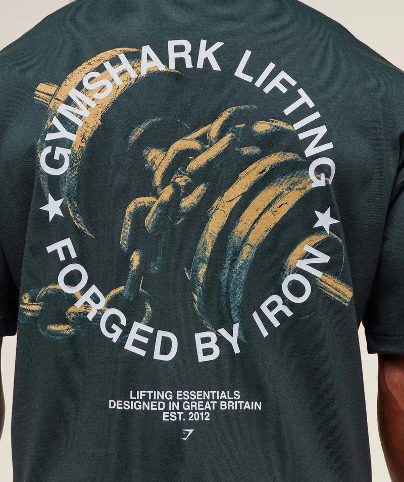 Gymshark Forged By Iron T-Shirt - Darkest Teal