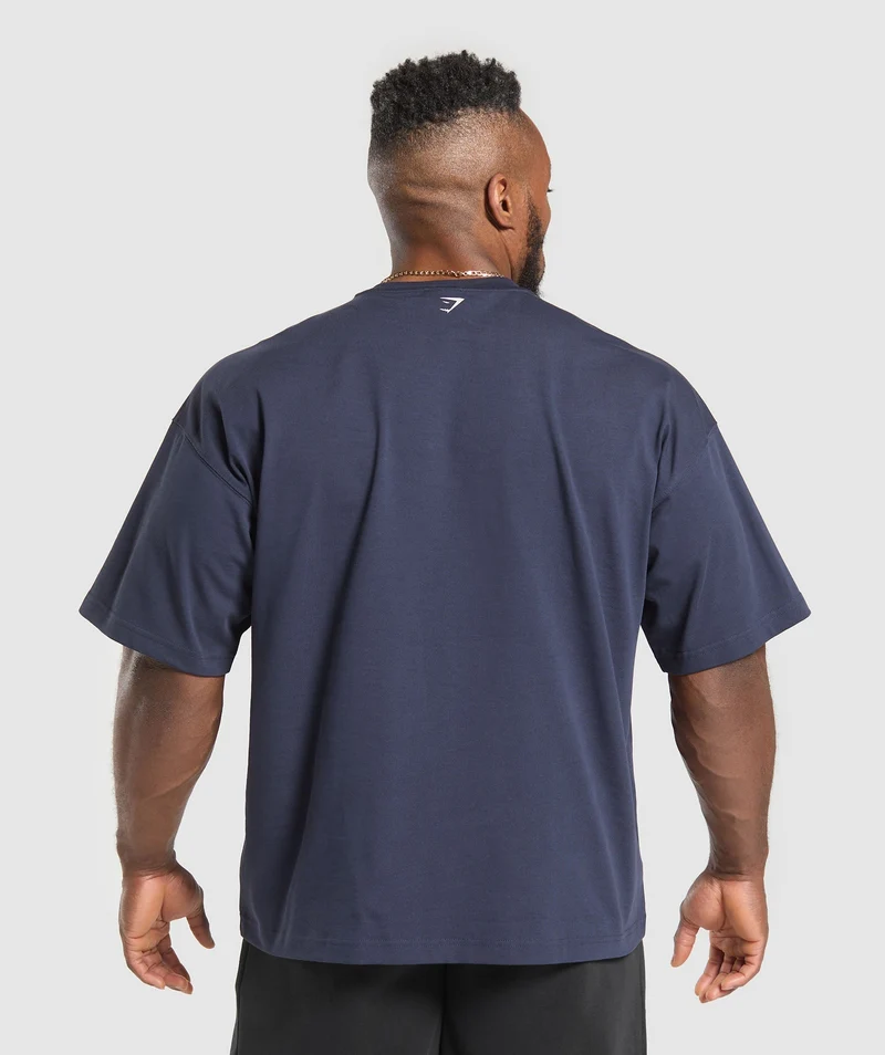 Gymshark Doberman Graphic T-Shirt - Heavy Blue