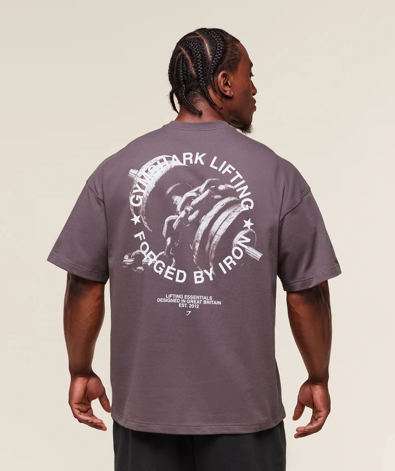 Gymshark Forged By Iron T-Shirt - Brushed Purple