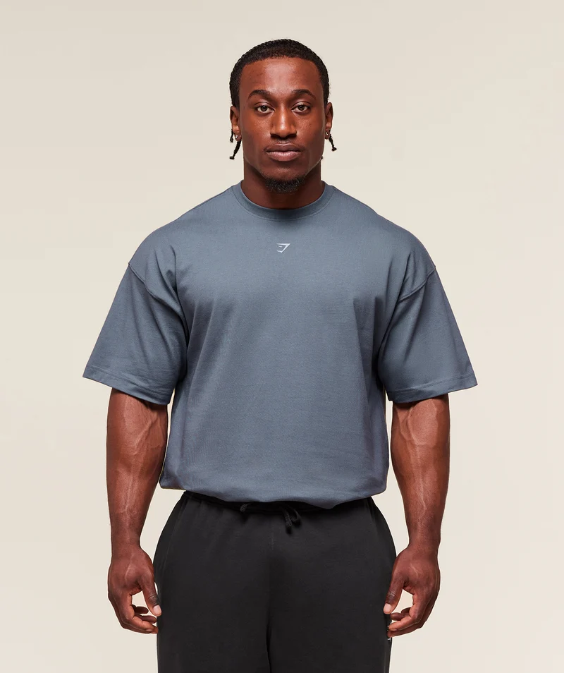 Gymshark Forged By Iron T-Shirt - Iron Blue