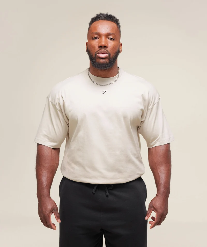 Gymshark Break Your Barriers T-Shirt - Pebble Grey