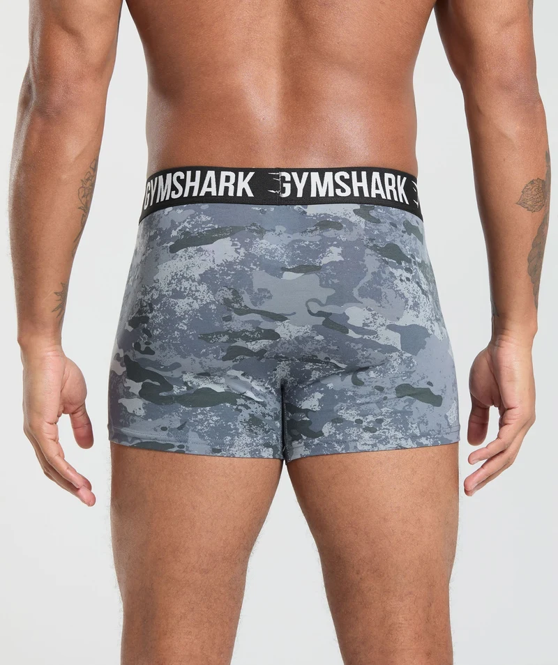 Gymshark Boxer Brief 3PK - Blue Surf/Denim Grey/Black