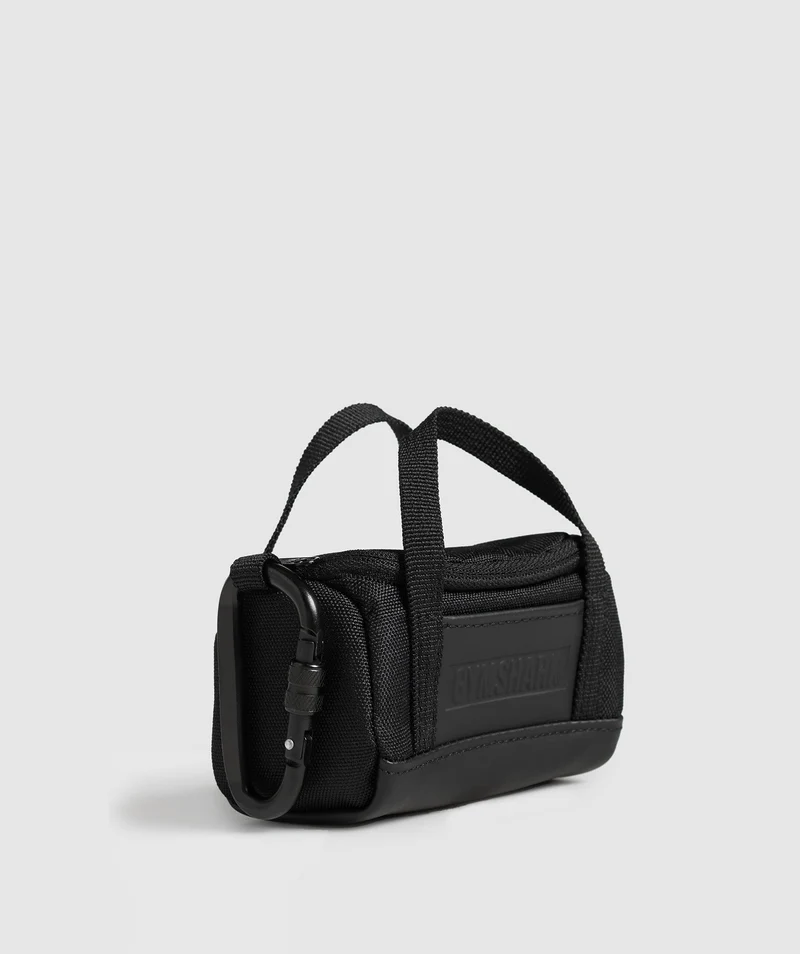 Gymshark Mini Everyday Holdall Keychain - Black
