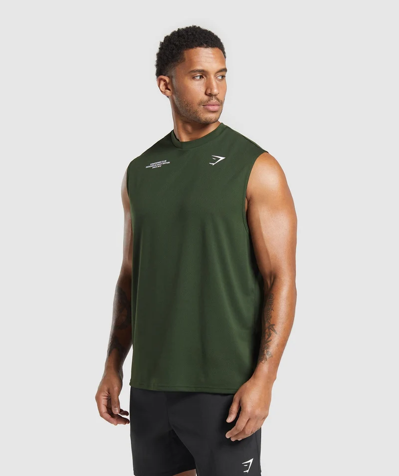 Gymshark Conditioning Club Tank - Trail Green