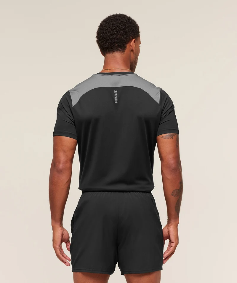 Gymshark Sport T-Shirt - Black/Dark Grey