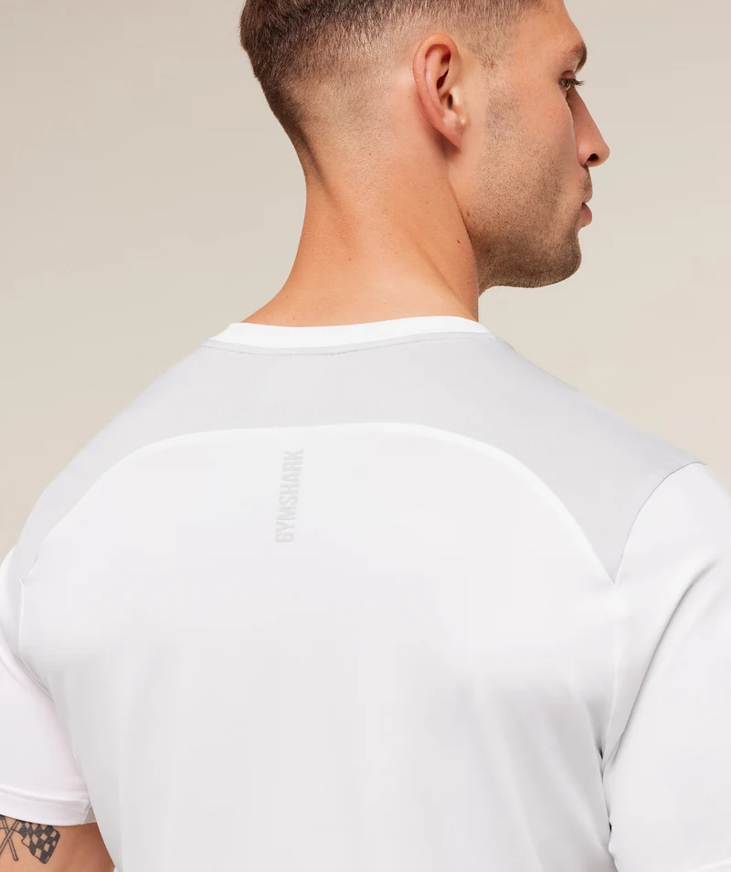 Gymshark Sport T-Shirt - White/Light Grey