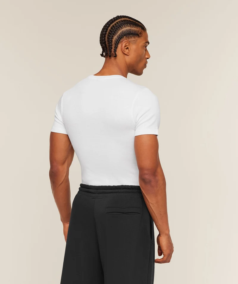 Gymshark Ribbed T-Shirt - White