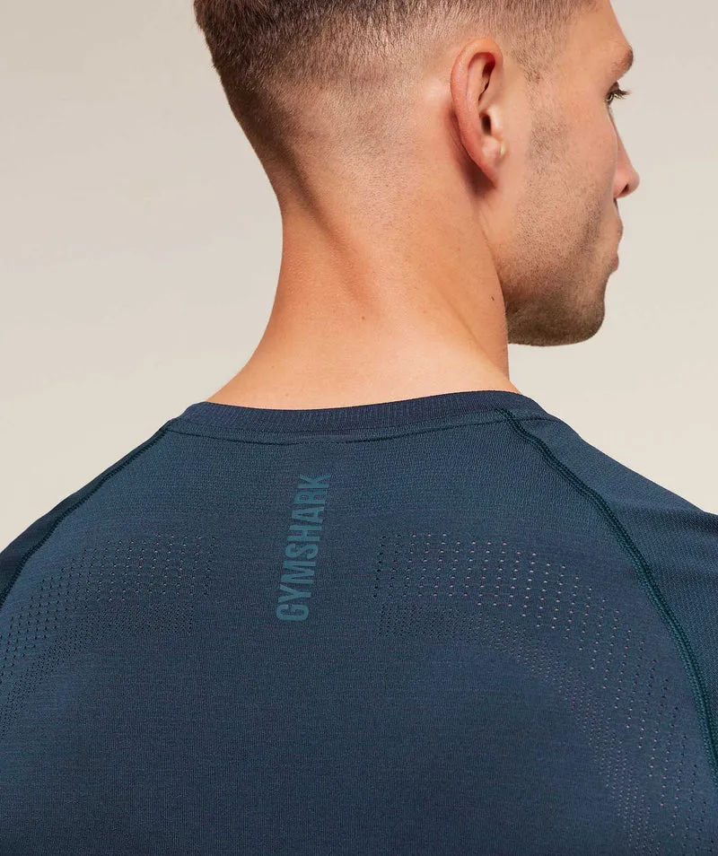 Gymshark Versatile Seamless T-Shirt - Bench Blue/Compound Blue