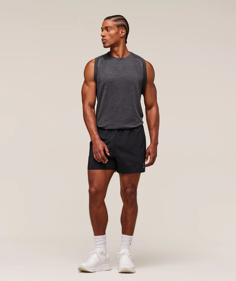 Gymshark Versatile Seamless Tank - Dark Grey/Black