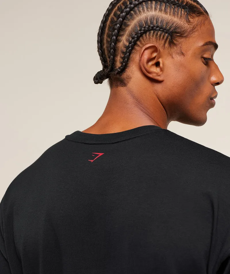 Gymshark Lifting Barbell T-Shirt - Black