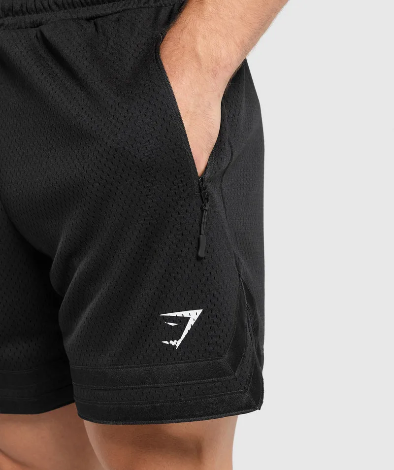Gymshark Campus Mesh Shorts - Black