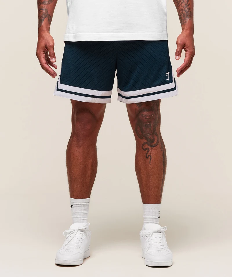 Gymshark Campus Mesh Shorts - Navy