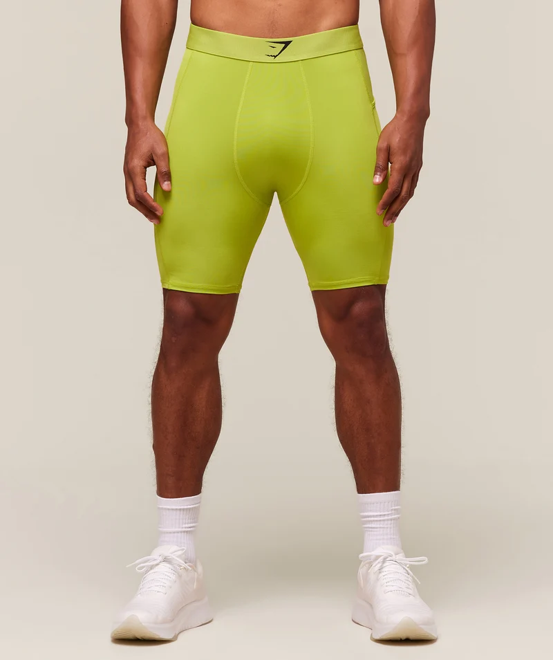 Gymshark Element Baselayer Short - Zest Green