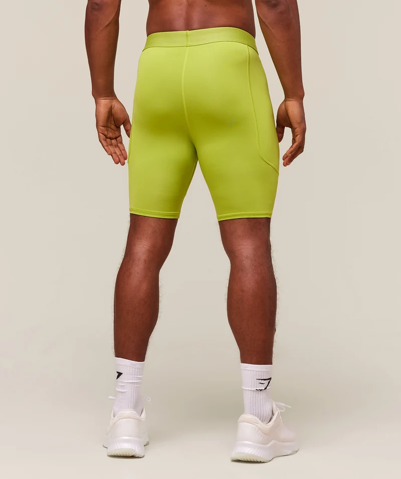 Gymshark Element Baselayer Short - Zest Green
