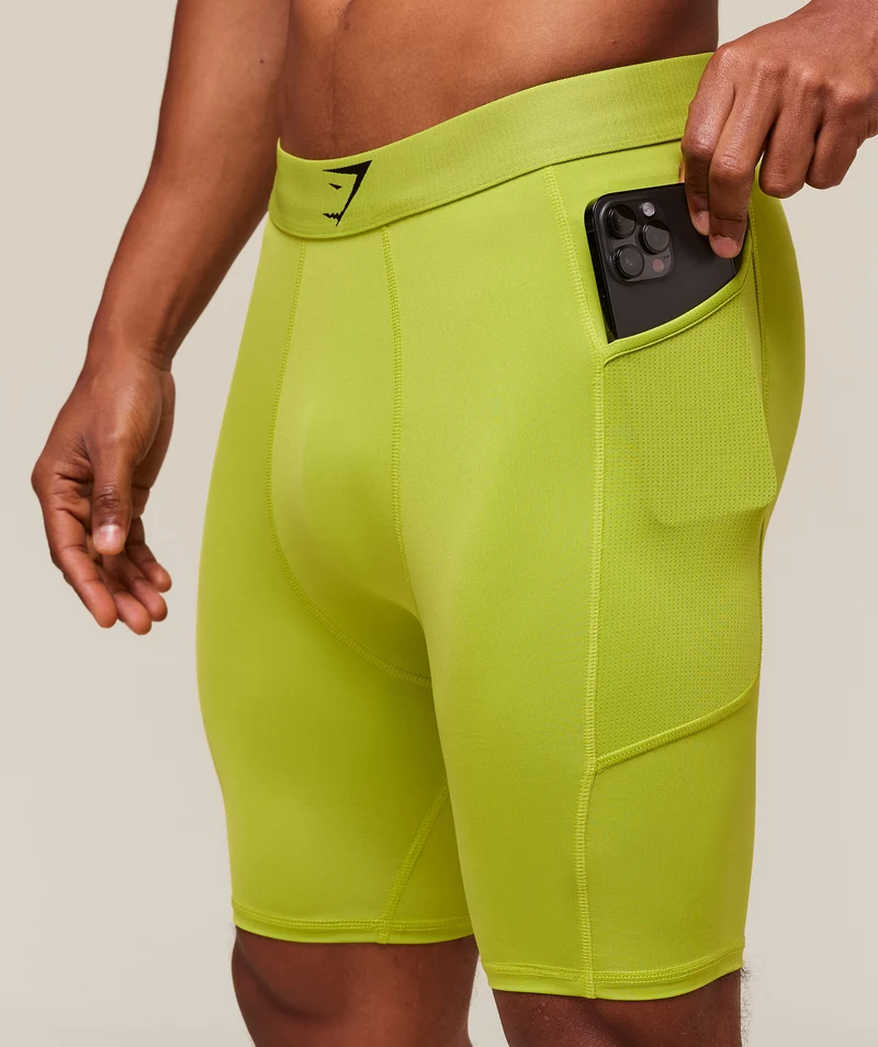 Gymshark Element Baselayer Short - Zest Green