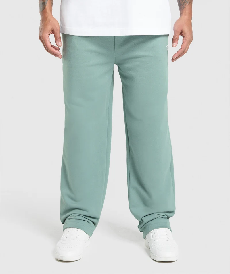 Gymshark Rest Day Essentials Straight Leg Joggers - Celeste Blue