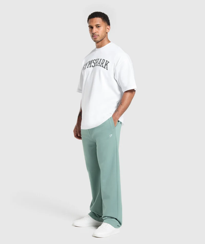Gymshark Rest Day Essentials Straight Leg Joggers - Celeste Blue