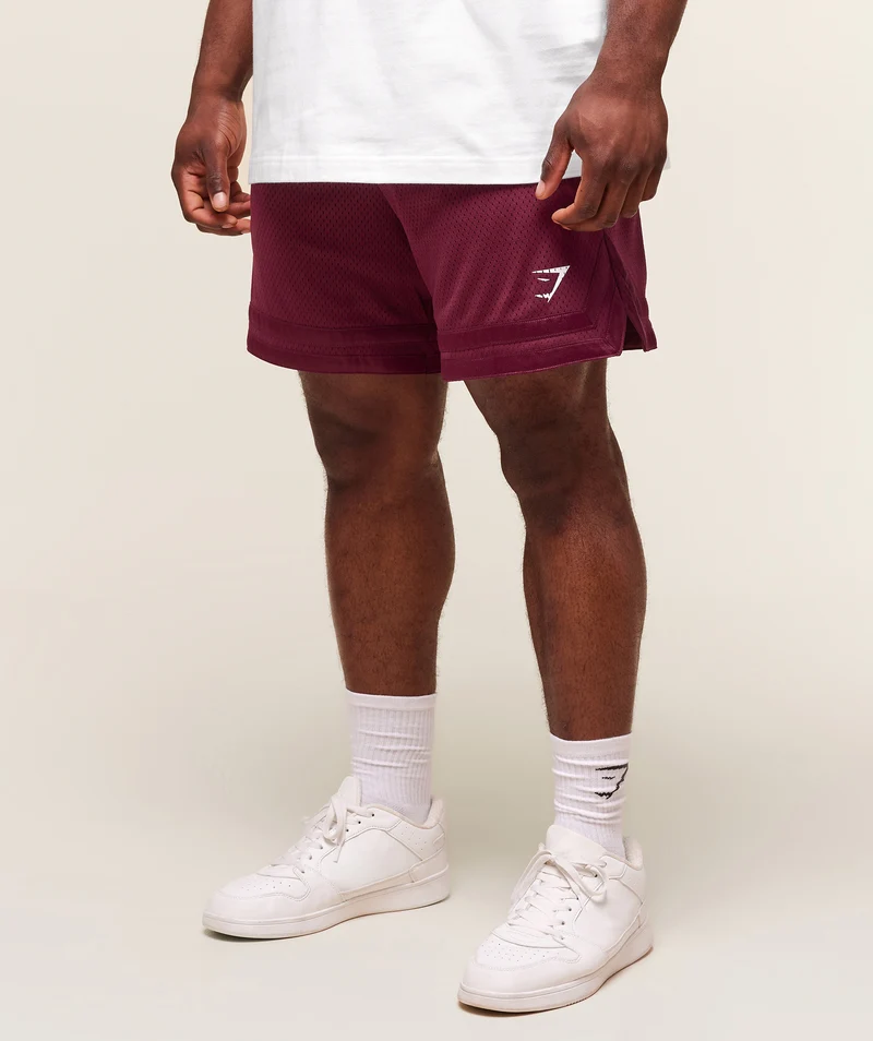 Gymshark Campus Mesh Shorts - Strong Pink