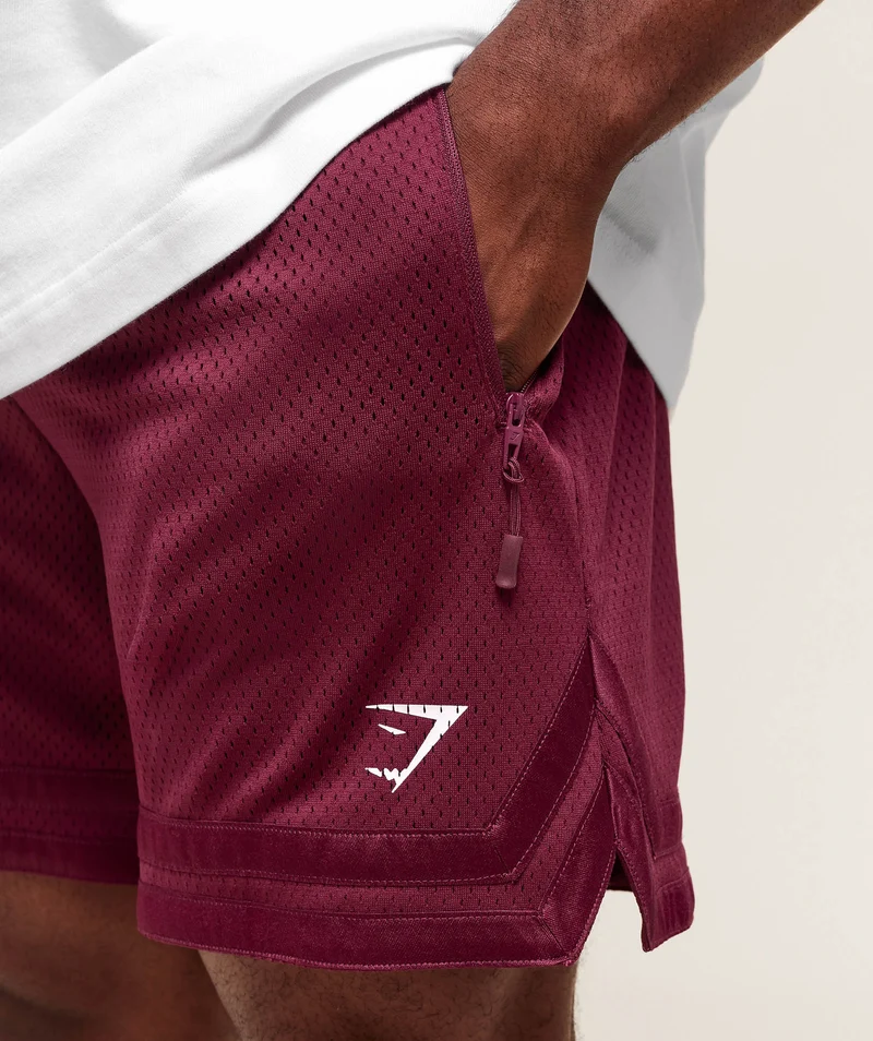 Gymshark Campus Mesh Shorts - Strong Pink