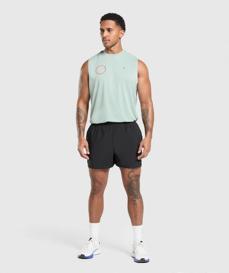 Gymshark Keep Showing Up Tank - Morning Blue