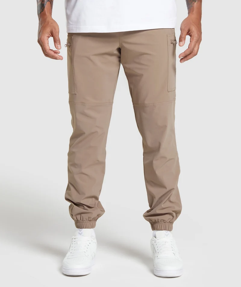 Gymshark Rest Day Cargo Pants - Mocha Mauve