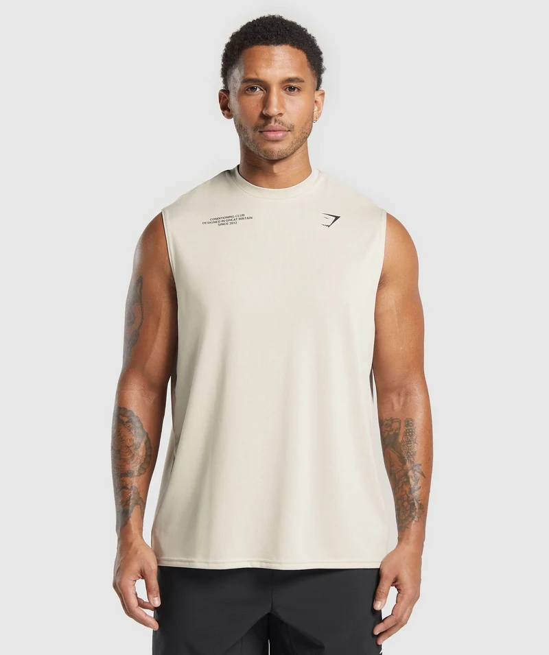 Gymshark Conditioning Club Tank - Pebble Grey