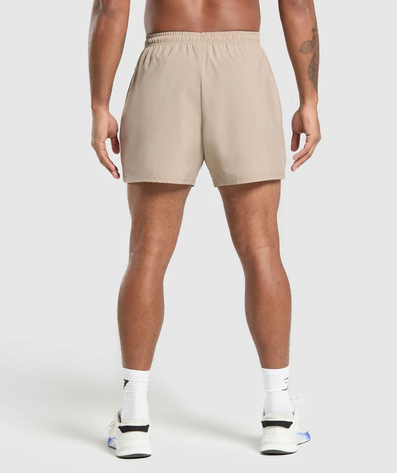 Gymshark Arrival 5" Shorts - Cement Brown
