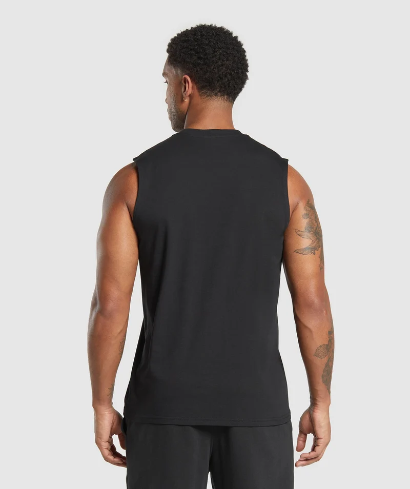 Gymshark Everyday Tank 2 Pack - Black/Light Grey Core Marl