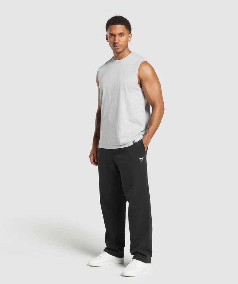 Gymshark Everyday Tank 2 Pack - Black/Light Grey Core Marl