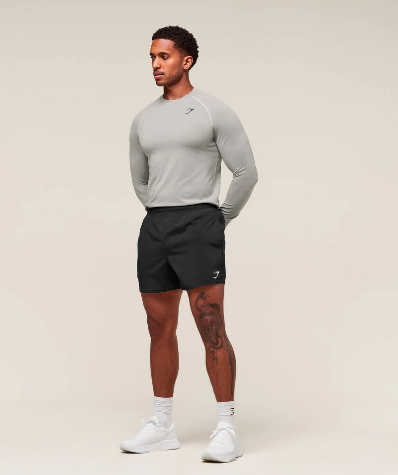 Gymshark Vital Seamless Long Sleeve T-Shirt - Light Grey/Smokey Grey
