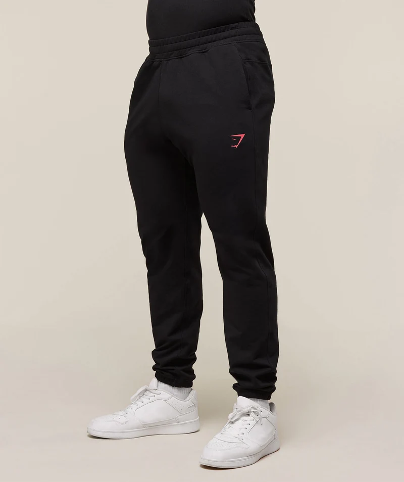 Gymshark Prime Joggers - Black/Vivid Red