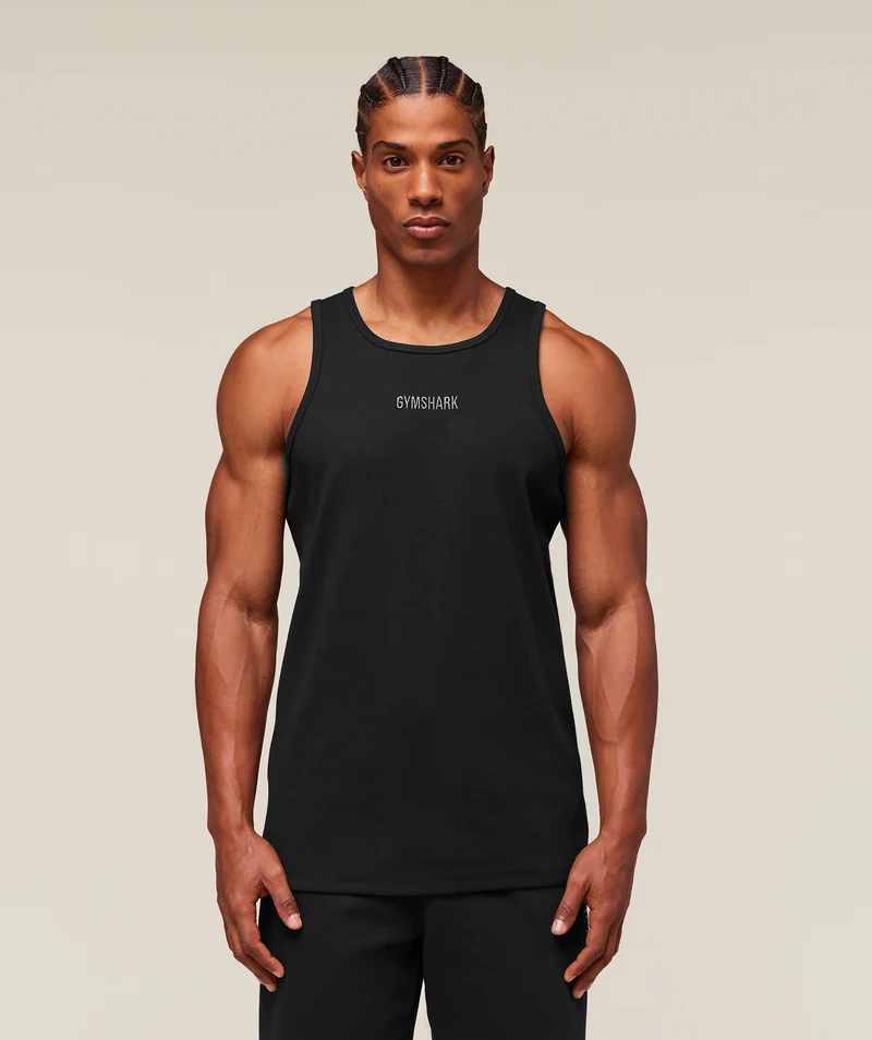 Gymshark Premium Ribbed Tank - Black
