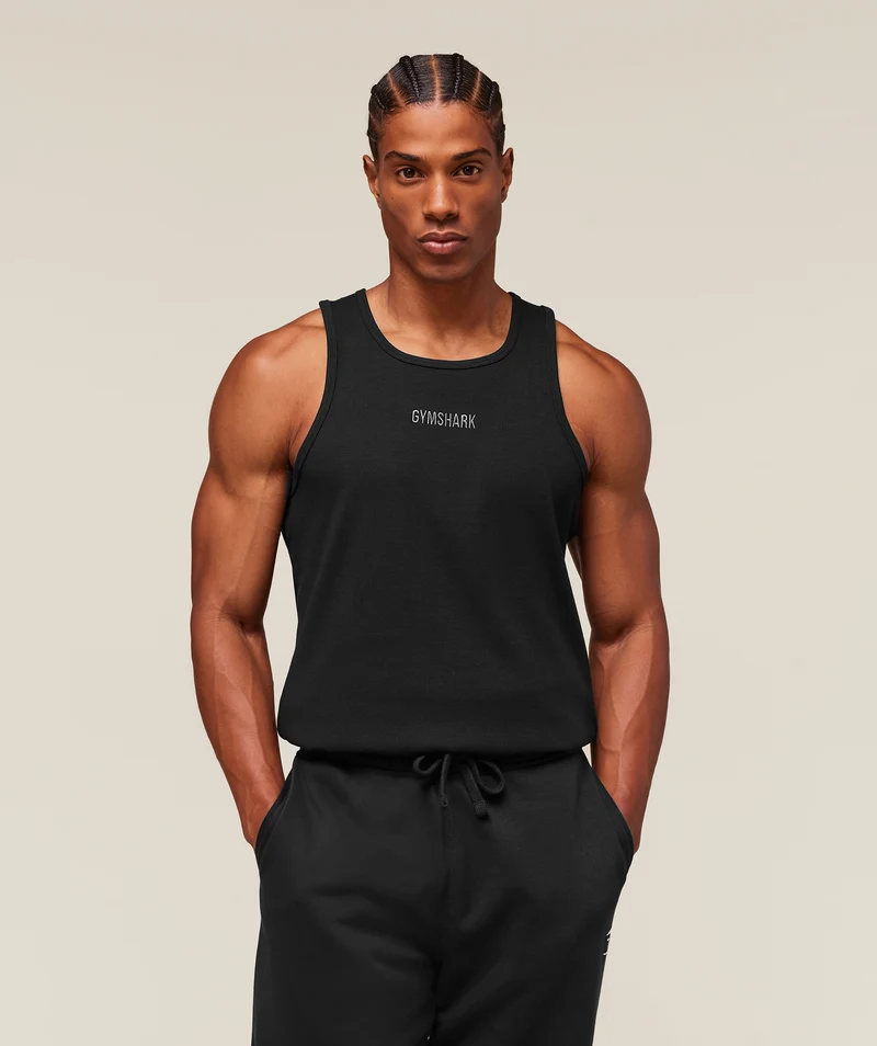 Gymshark Premium Ribbed Tank - Black